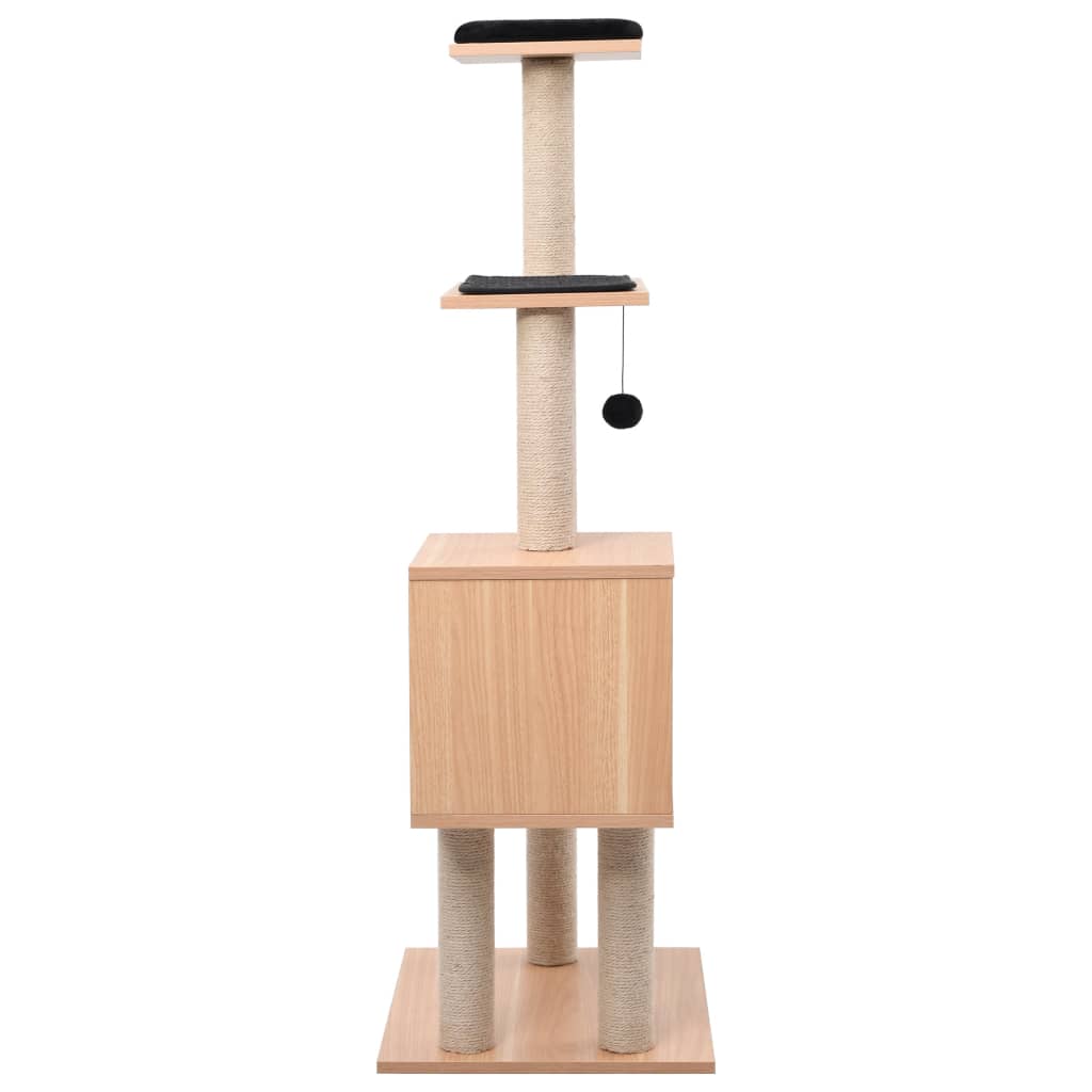 vidaXL Katzen-Kratzbaum mit Sisal-Kratzmatte 123 cm