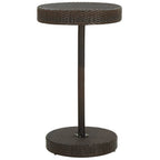 vidaXL Gartentisch Braun 60,5x106 cm Poly Rattan