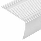 vidaXL Treppenkantenprofile in L-Form 15 Stk. Aluminium 90 cm Silbern