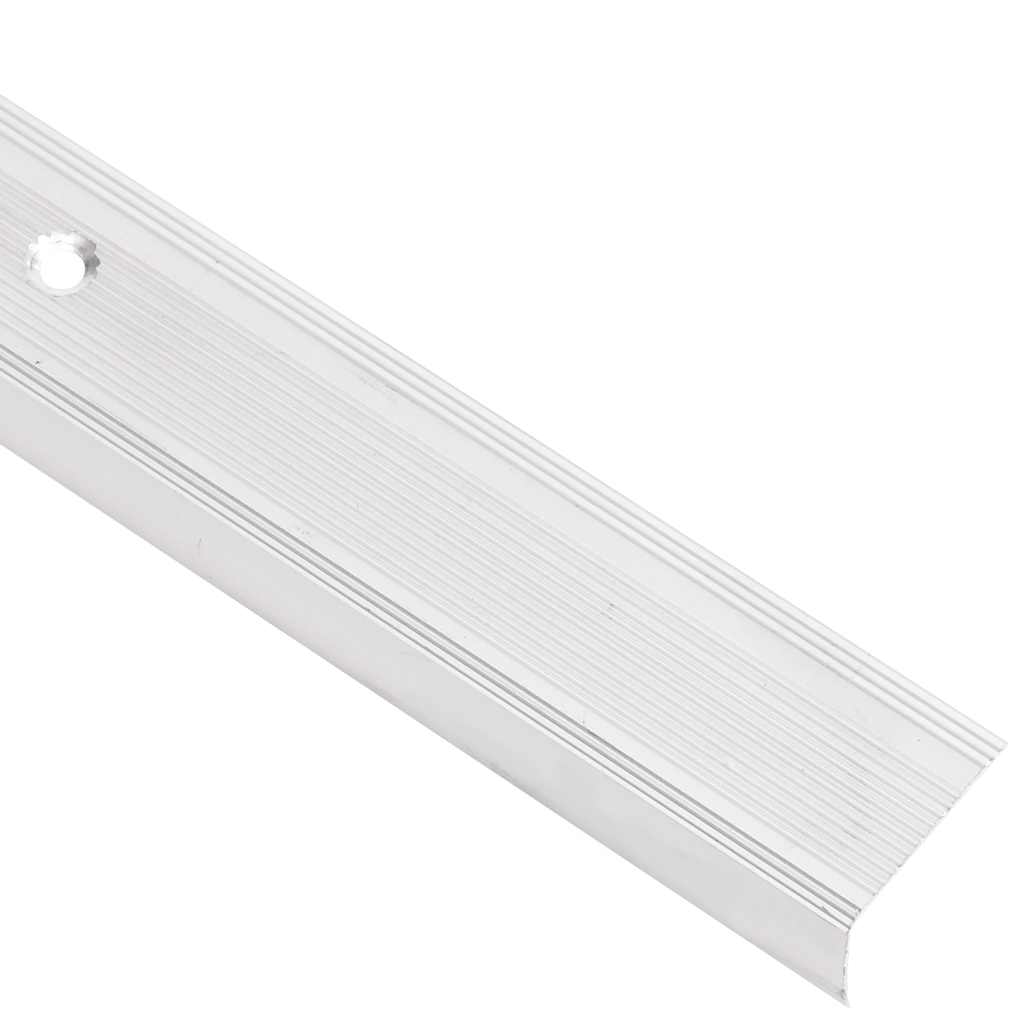 vidaXL Treppenkantenprofile in L-Form 5 Stk. Aluminium 90 cm Silbern