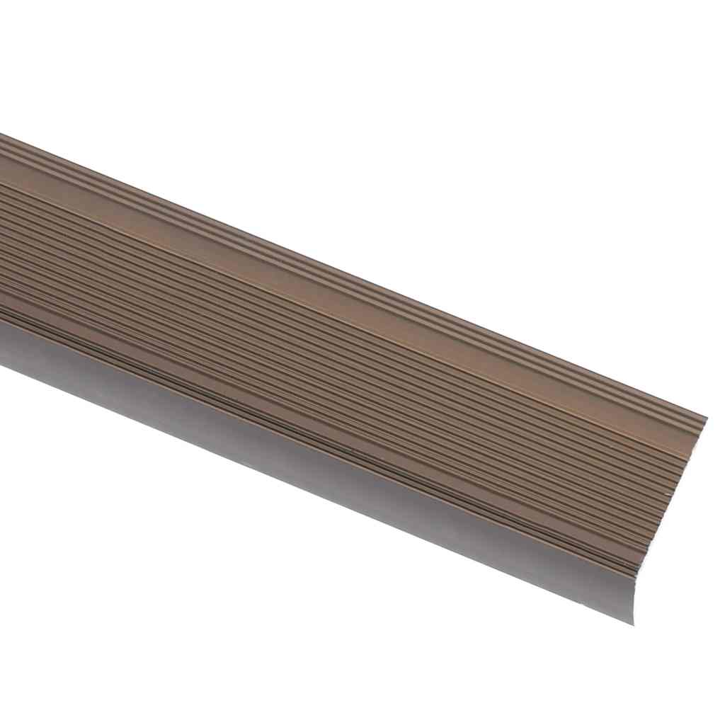 vidaXL Treppenkantenprofil in L-Form 5 Stk. Aluminium 90 cm Braun