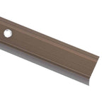 vidaXL Treppenkantenprofil in L-Form 15 Stk. Aluminium 90 cm Braun