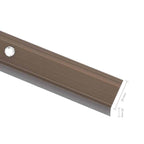 vidaXL Treppenkantenprofil in L-Form 15 Stk. Aluminium 90 cm Braun