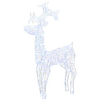 vidaXL Weihnachtsdeko Rentier 90 LEDs Acryl