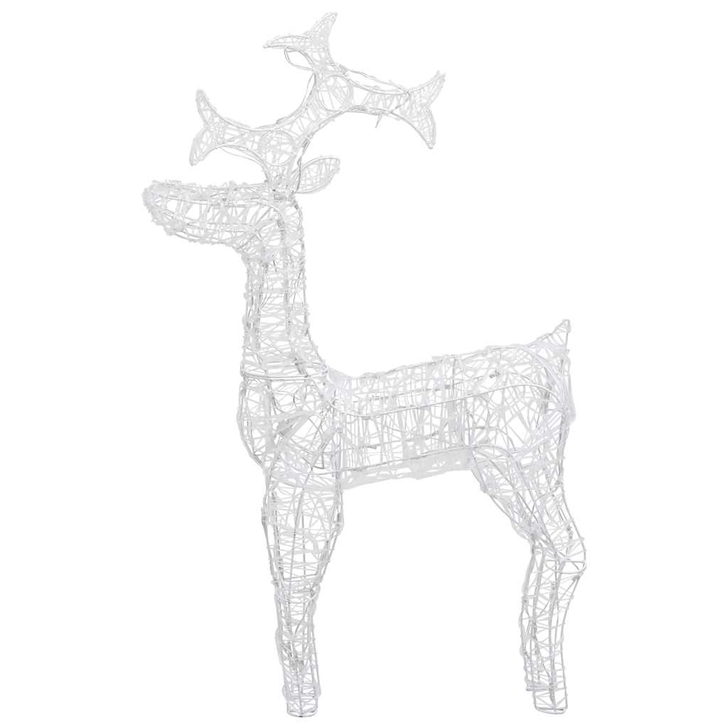 vidaXL Weihnachtsdeko Rentier 90 LEDs Acryl