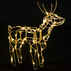 vidaXL 3-tlg. LED-Rentiere Set Weihnachtsdekoration 229 LEDs