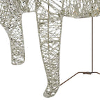 vidaXL Weihnachtsdeko Rentier & Schlitten 60 LEDs Outdoor Golden