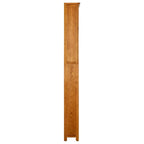 vidaXL Bücherregal 7 Fächer 90x22,5x200 cm Massivholz Eiche