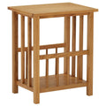 vidaXL Zeitungstisch 45x35x55 cm Eiche Massivholz