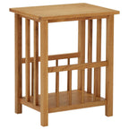 vidaXL Zeitungstisch 45x35x55 cm Eiche Massivholz