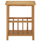 vidaXL Zeitungstisch 45x35x55 cm Eiche Massivholz
