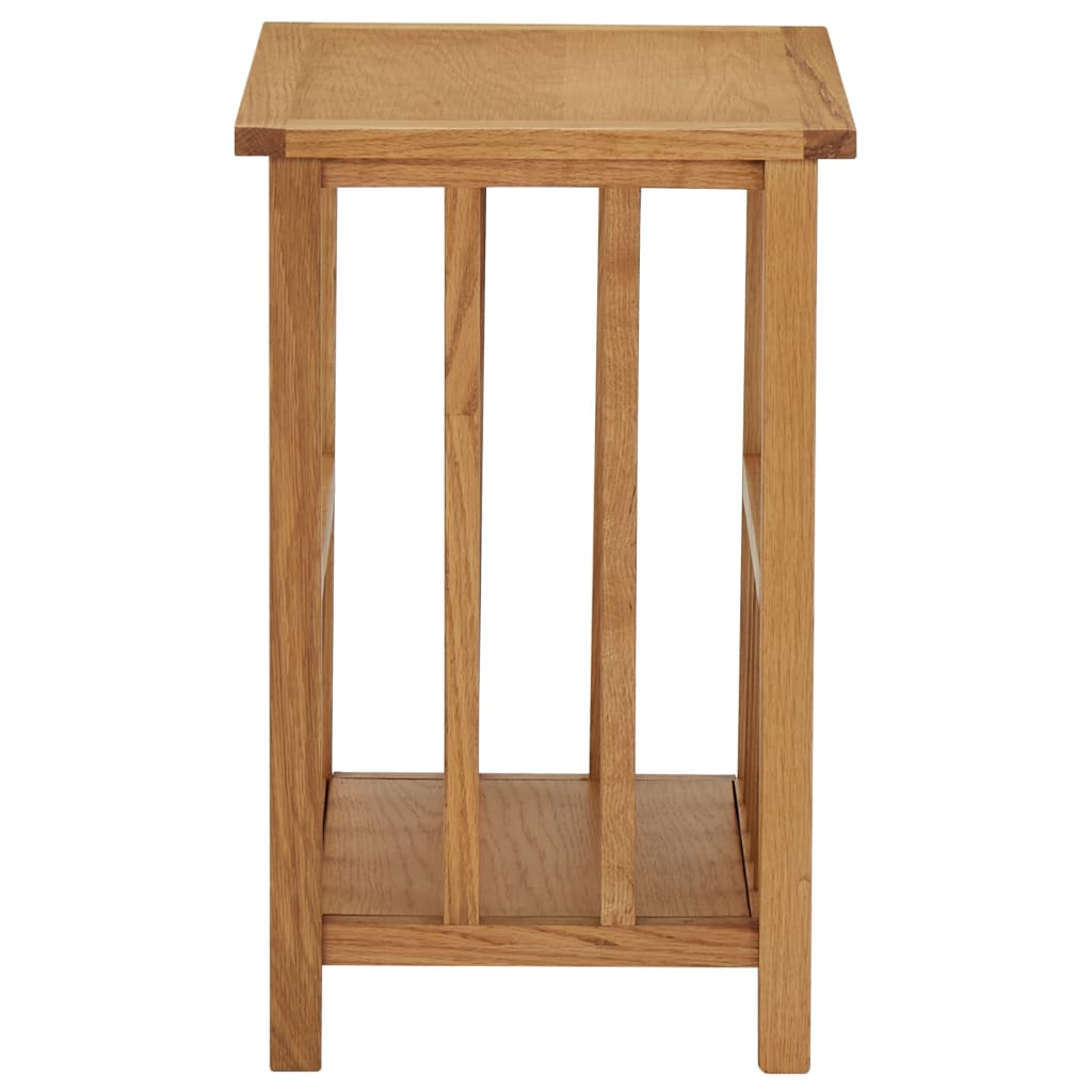 vidaXL Zeitungstisch 45x35x55 cm Eiche Massivholz