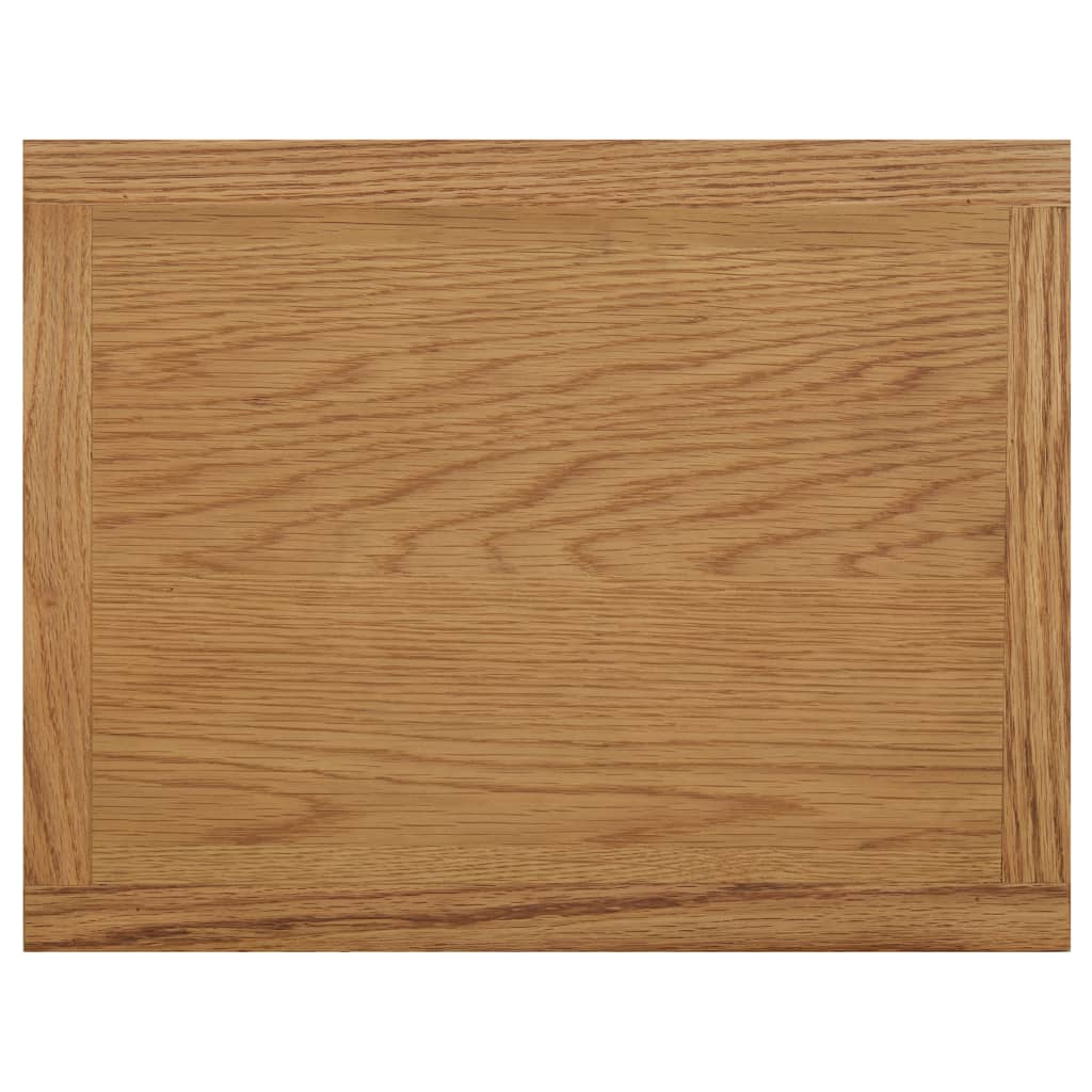 vidaXL Zeitungstisch 45x35x55 cm Eiche Massivholz