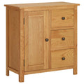 vidaXL Küchenschrank 70x35x75 cm Massivholz Eiche