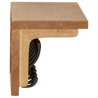 vidaXL Wandgarderobe Massivholz Eiche