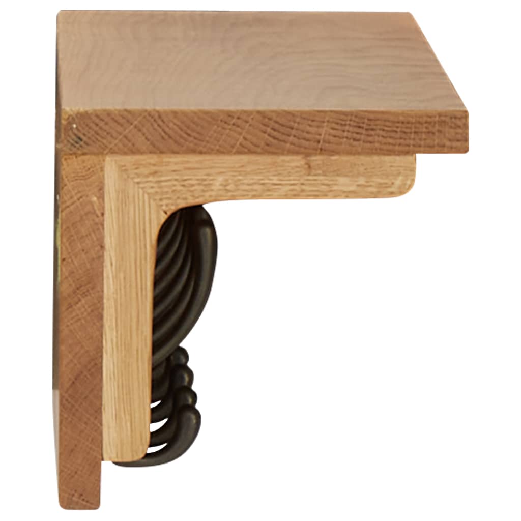 vidaXL Wandgarderobe Massivholz Eiche