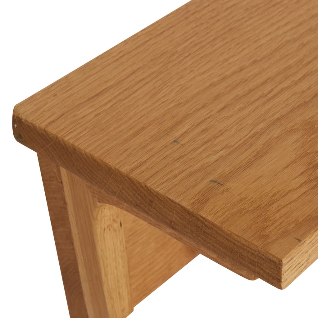 vidaXL Wandgarderobe Massivholz Eiche