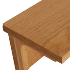 vidaXL Wandgarderobe Massivholz Eiche