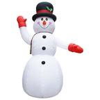 vidaXL Aufblasbarer Schneemann mit LED zu Weihnachten IP44 XXL