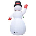 vidaXL Aufblasbarer Schneemann mit LED zu Weihnachten IP44 XXL