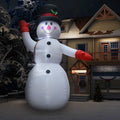 vidaXL Aufblasbarer Schneemann mit LED zu Weihnachten IP44 XXL