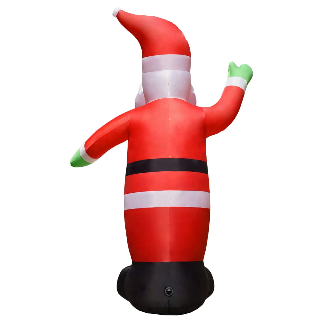 vidaXL Aufblasbarer Weihnachtsmann mit LEDs Weihnachtsdeko IP44 4,5 m