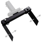 vidaXL Schneepflugadapter für Rasentraktor Schwarz