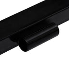 vidaXL Schneepflugadapter für Rasentraktor Schwarz