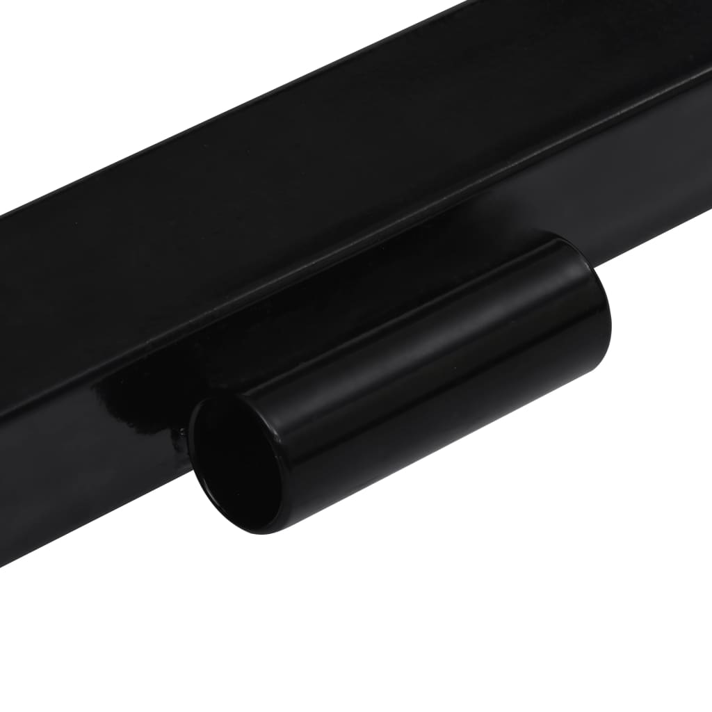 vidaXL Schneepflugadapter für Rasentraktor Schwarz