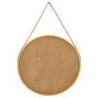 vidaXL Wandspiegel mit Riemen 60 cm Golden