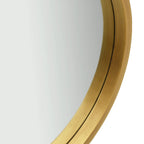 vidaXL Wandspiegel mit Riemen 60 cm Golden