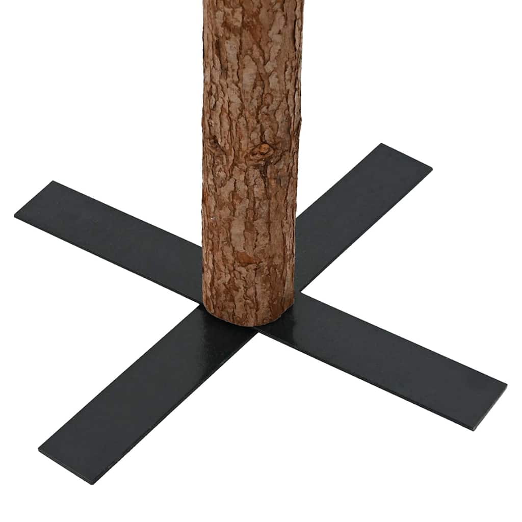 vidaXL Weihnachtsbaum Schlank mit Echtholz und Schnee Grün 150 cm