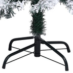vidaXL Künstlicher Weihnachtsbaum mit Schnee Grün 150 cm PVC