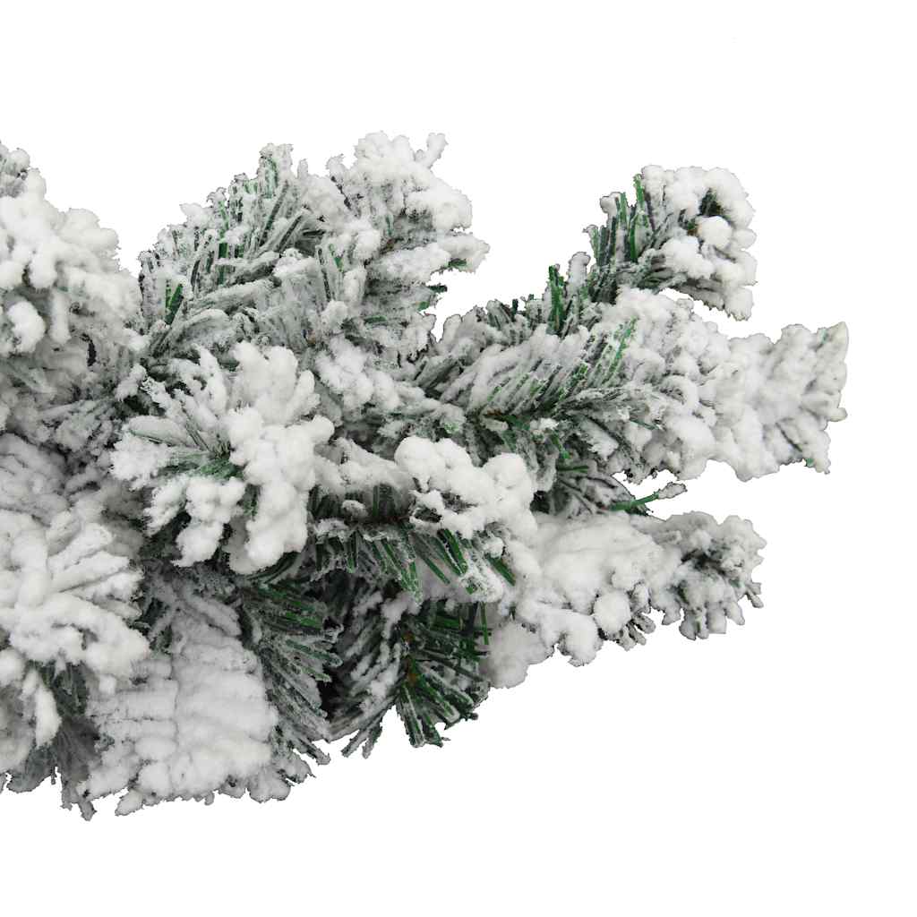 vidaXL Weihnachtsgirlande mit Schnee Grün 5 m PVC