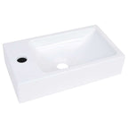 vidaXL Waschbecken 400x220x90 mm SMC Weiß