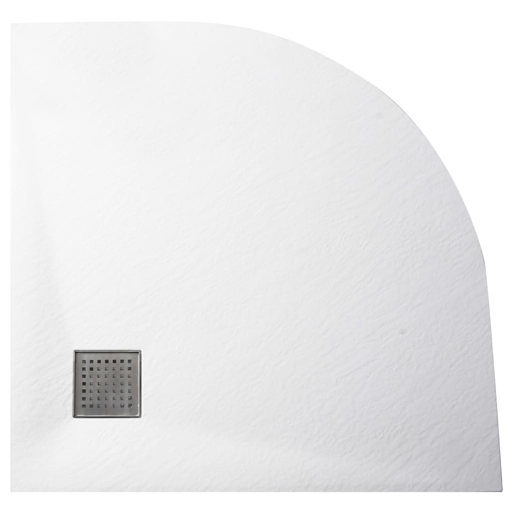 vidaXL Duschtasse SMC Weiß 90x90 cm
