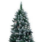 vidaXL Künstlicher Weihnachtsbaum mit Zapfen und Schnee 150 cm