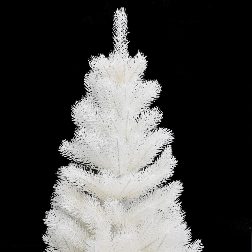 vidaXL Künstlicher Weihnachtsbaum Naturgetreue Nadeln Weiß 90 cm