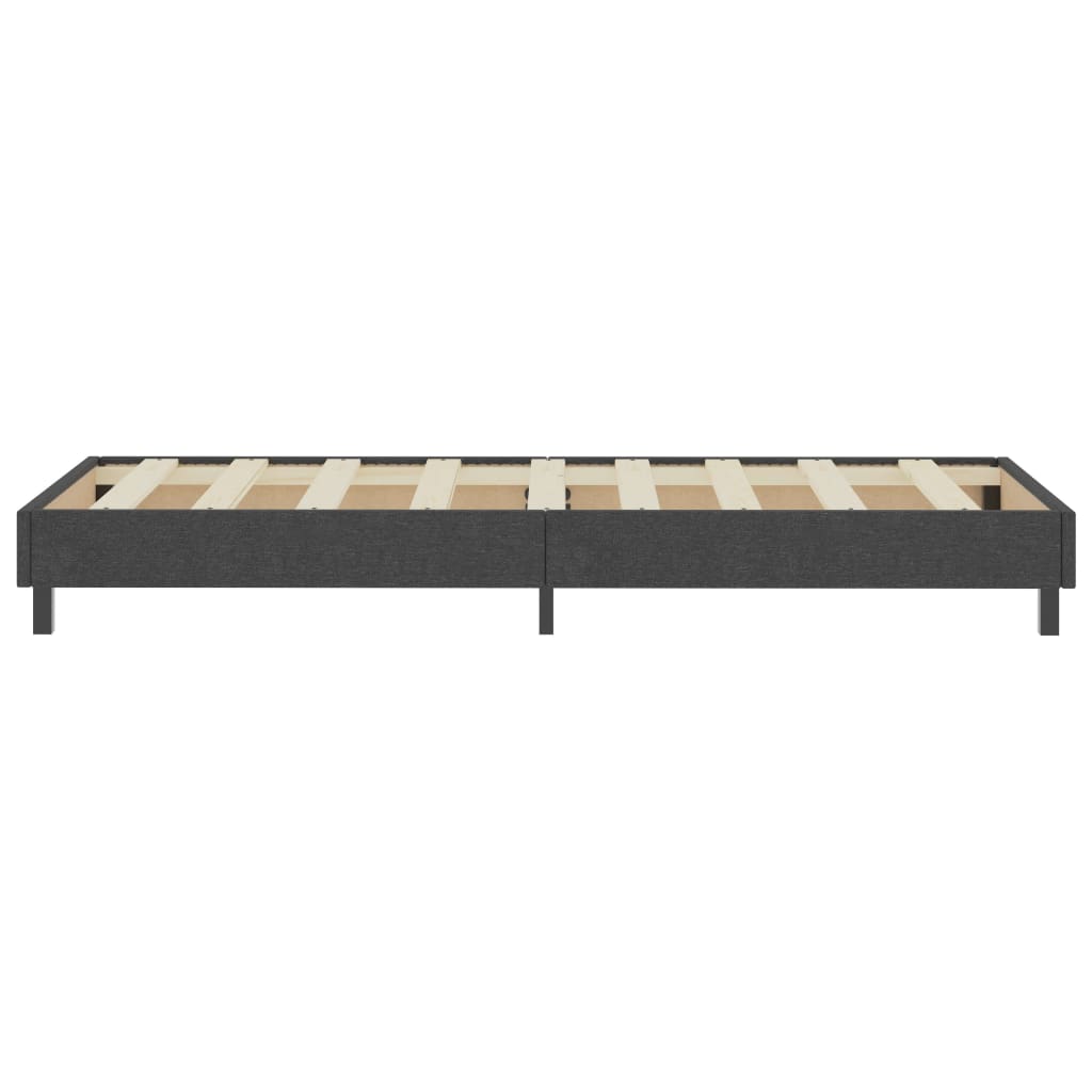 vidaXL Boxspringbett Dunkelgrau Stoff
