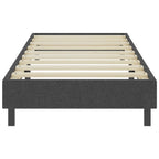 vidaXL Boxspringbett Dunkelgrau Stoff