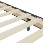 vidaXL Boxspringbett Dunkelgrau Stoff