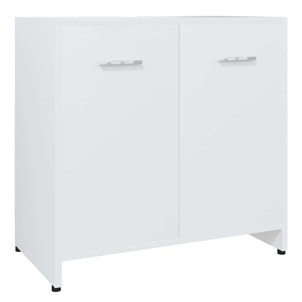 vidaXL Badezimmerschrank Weiß 60x33x61 cm Holzwerkstoff