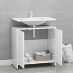 vidaXL Badezimmerschrank Weiß 60x33x61 cm Holzwerkstoff