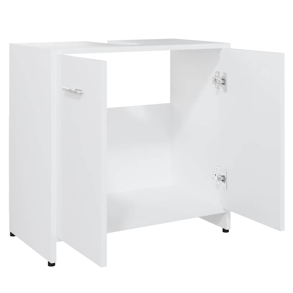 vidaXL Badezimmerschrank Weiß 60x33x61 cm Holzwerkstoff