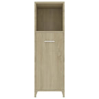 vidaXL Badezimmerschrank Sonoma-Eiche 30x30x95 cm Holzwerkstoff