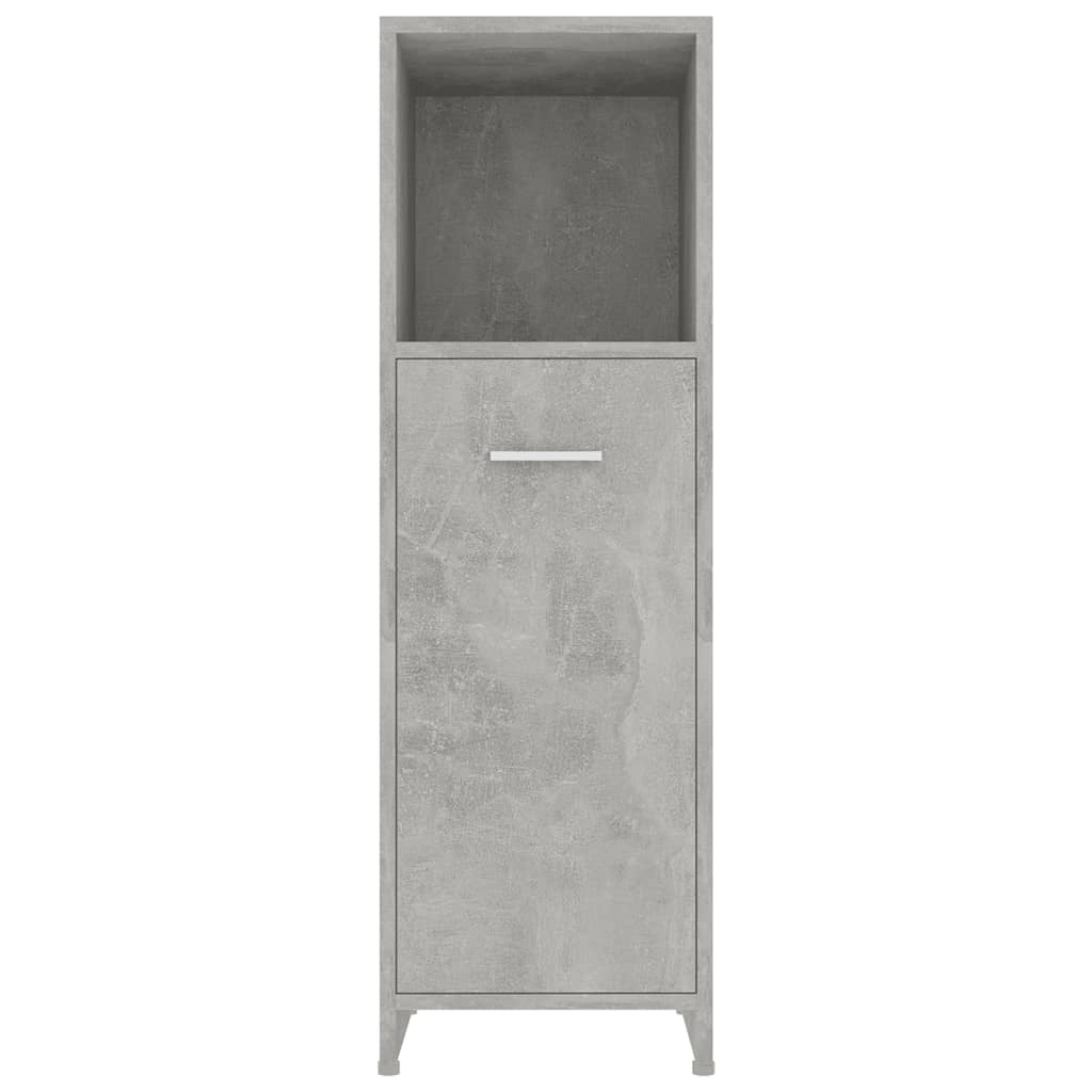 vidaXL Badezimmerschrank Betongrau 30x30x95 cm Holzwerkstoff