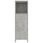 vidaXL Badezimmerschrank Betongrau 30x30x95 cm Holzwerkstoff