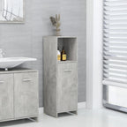 vidaXL Badezimmerschrank Betongrau 30x30x95 cm Holzwerkstoff