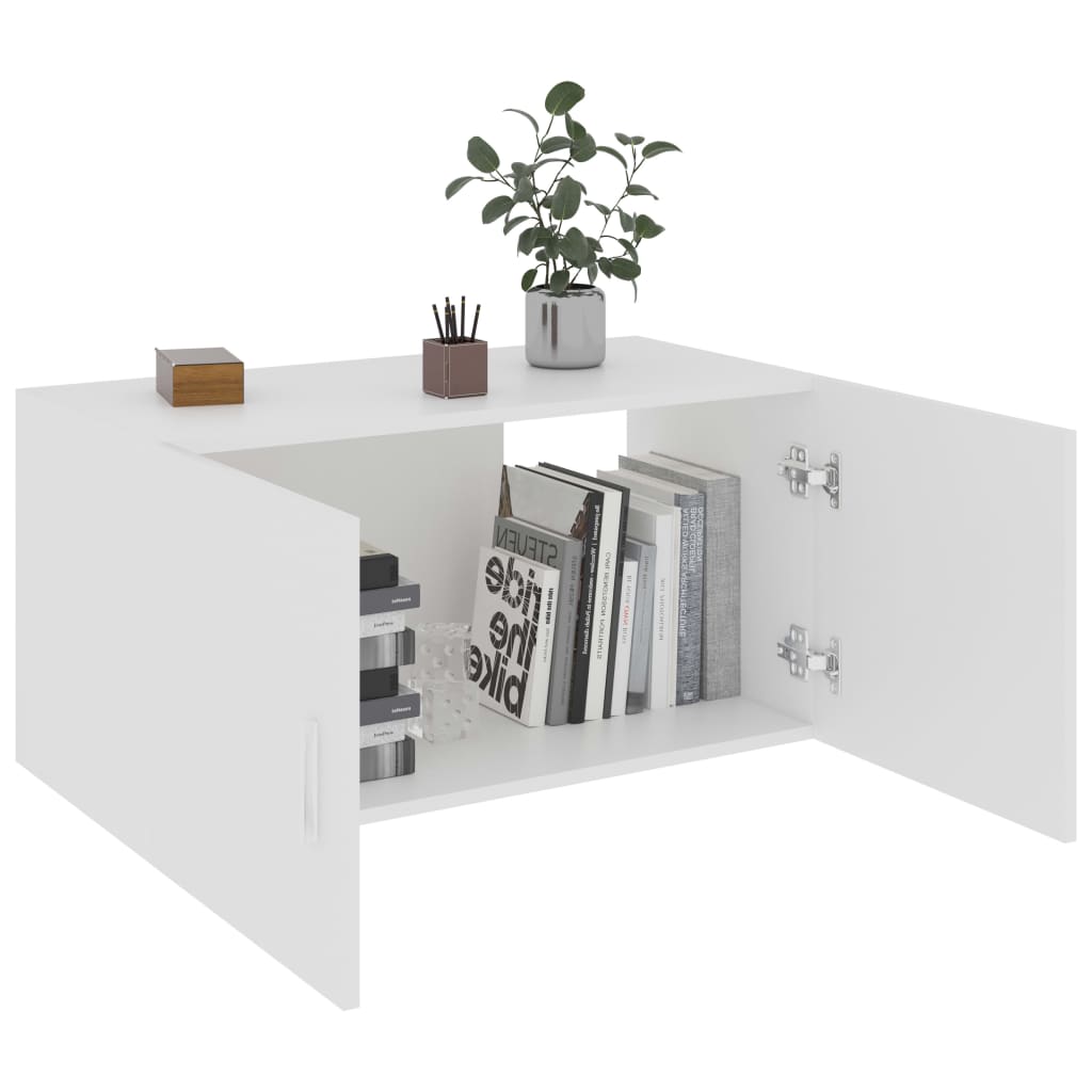 vidaXL Wandschrank Weiß 80 x 39 x 40 cm Holzwerkstoff