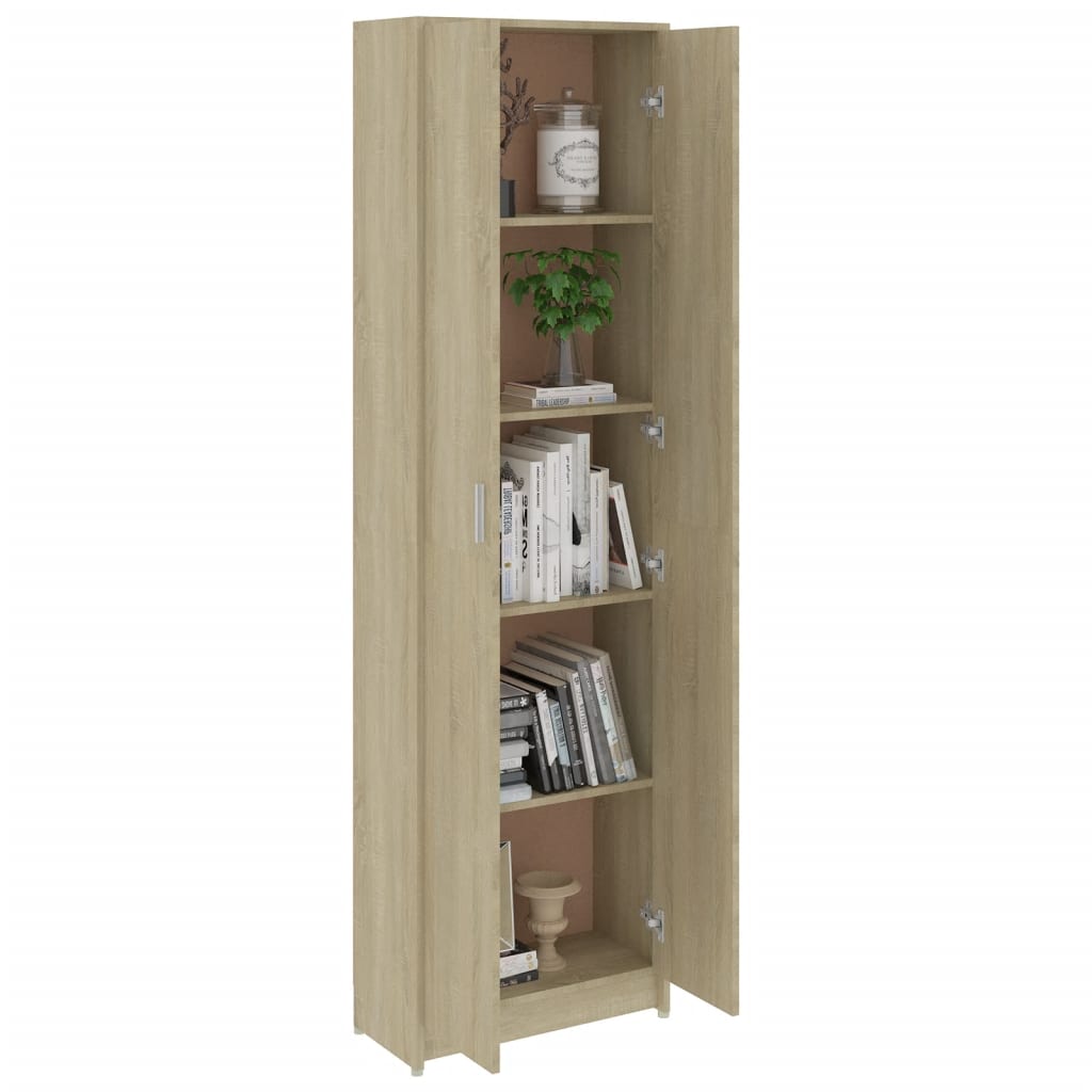vidaXL Garderobenschrank Sonoma-Eiche 55x25x189 cm Holzwerkstoff
